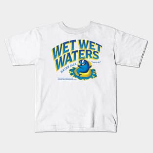 Wet Wet Waters Water Park-Light Design Kids T-Shirt